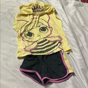 L.O.L. Surprise! Yellow and Black Kids Matching Set